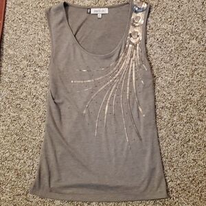 Jennifer lopez sleeveless sequined tank sz small